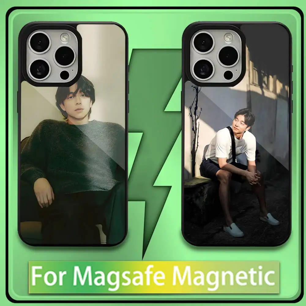 

G-Gong yoo Korea Phone Case For iPhone17,16,15,14,13,12,11,Plus,Pro,Max,Mini Soft Magesafe Magnetic Wireless Charge