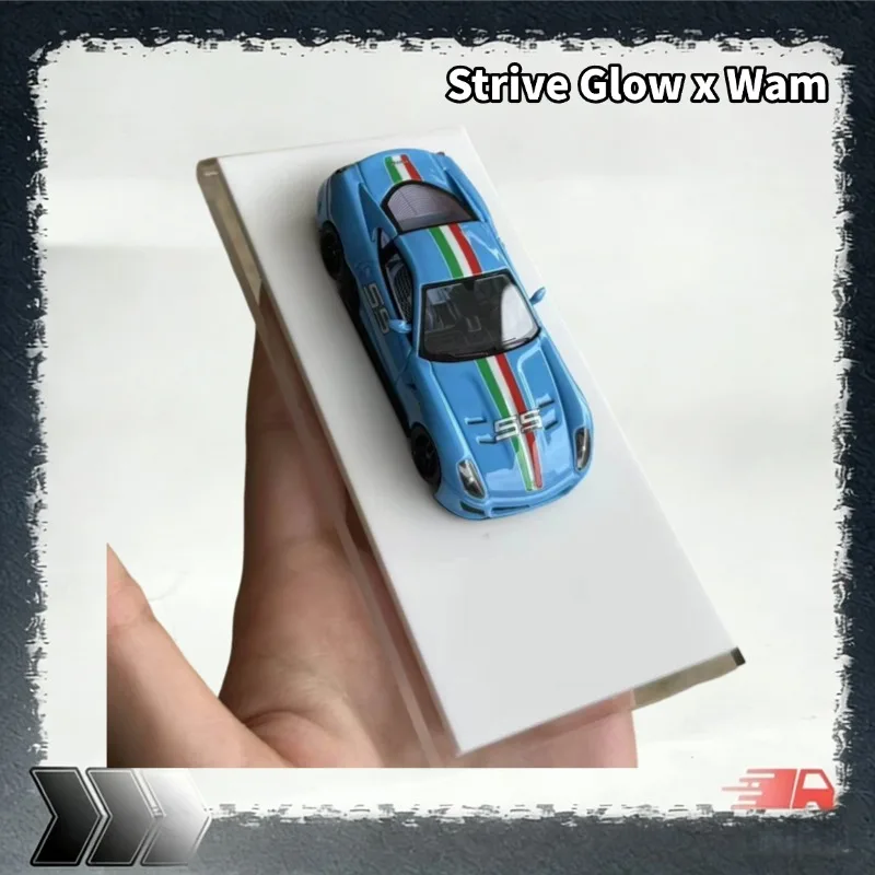 Précommandez le modèle de voiture réplique en résine Strive Glow x Wam 1/64 599 GTO, un jouet pour garçons, un objet de décoration de collection.