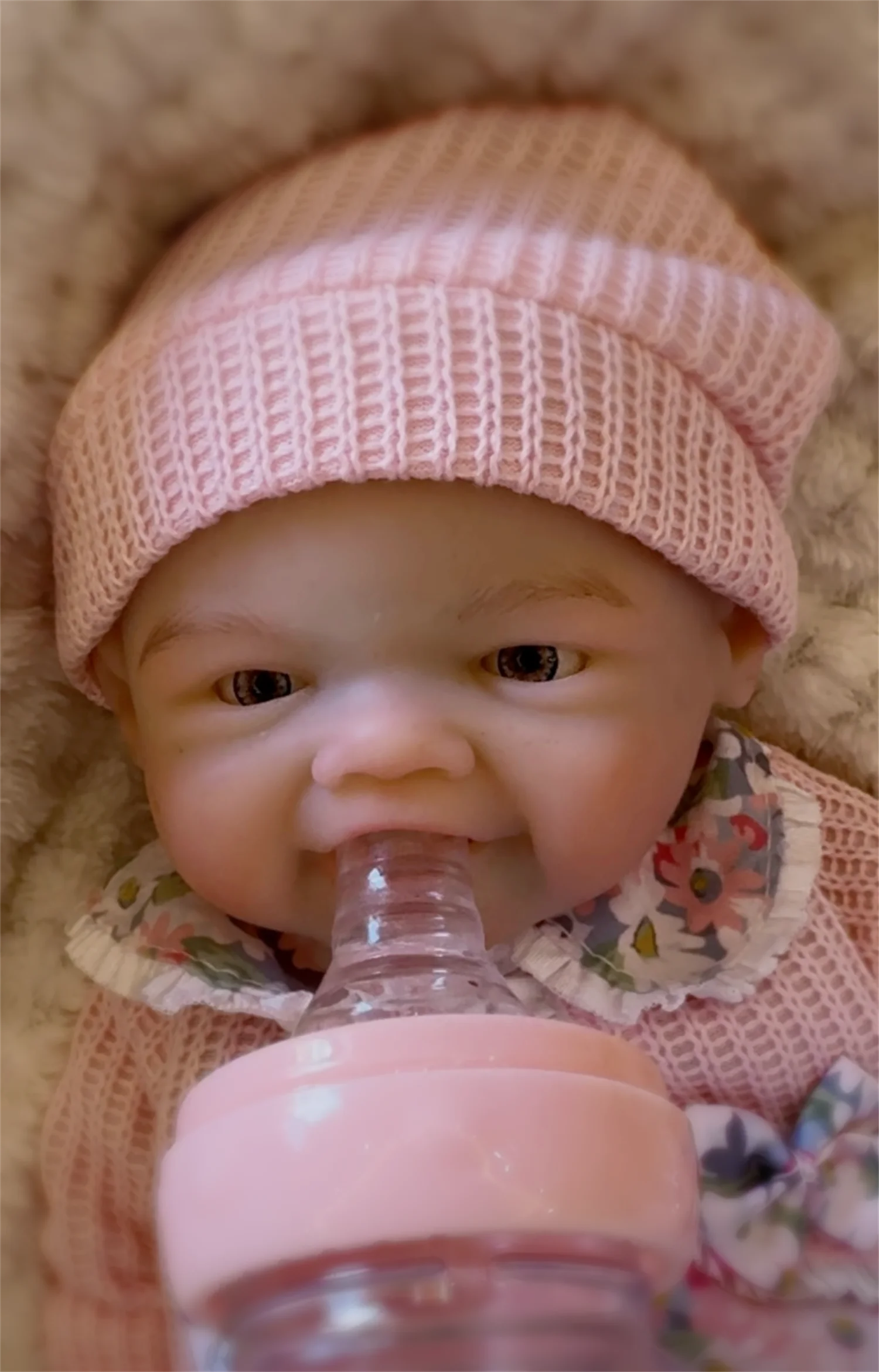 2 รูปแบบ/สามารถเปิดปาก 33 ซม.ทาสีซิลิโคน Bebe Reborn หญิงล้างทําความสะอาดได้ตุ๊กตา Handmade Reborn ตุ๊กตาสําหรับของขวัญเด็ก