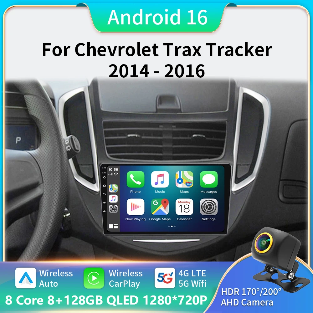 

Android 16 Carplay Head Unit Screen for Chevrolet Trax 2014-2016 Multimedia Video Player Auto Stereo GPS Navigation