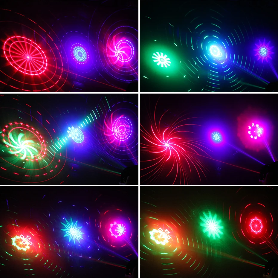 Imagem -06 - Alien-rgb Disco dj Laser Light Projector Dmx Remote Stage Lighting Effect Xmas Party Holiday Dança Lâmpada de Casamento 120 Padrões