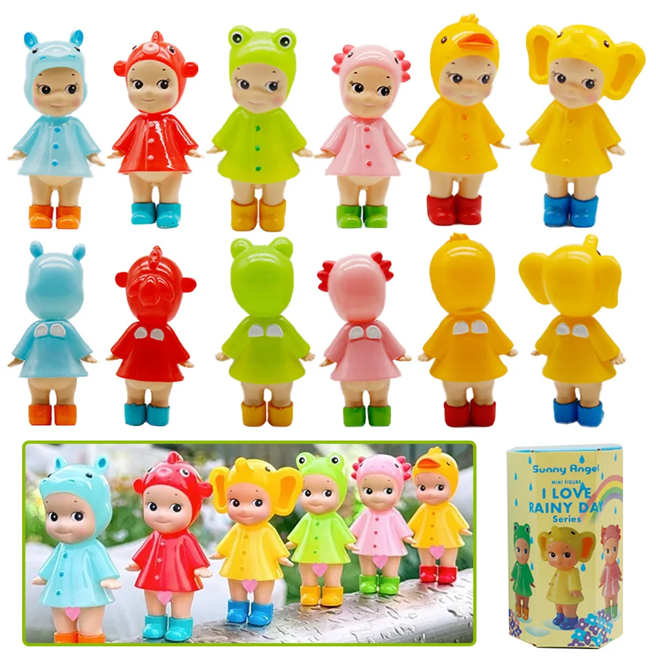 Sun Angel I Love Rainy Day Series صندوق أعمى لتزيين السيارة شاشة كمبيوتر مكتبي كيوبيد هاند موضة اللعب دمية هدية عيد ميلاد #3