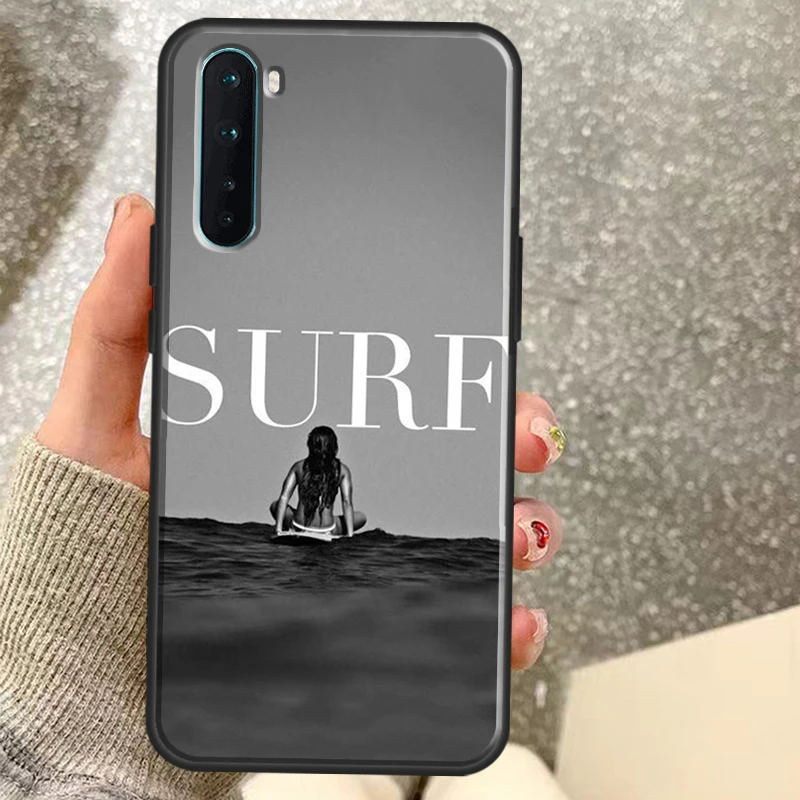 Surfboard Surfing Surf Girl Case For Oneplus 10T 11R 11 9 10 Pro 8T 9R 9RT Ace Cover For Oneplus Nord N20 N10 2T CE 2 Lite