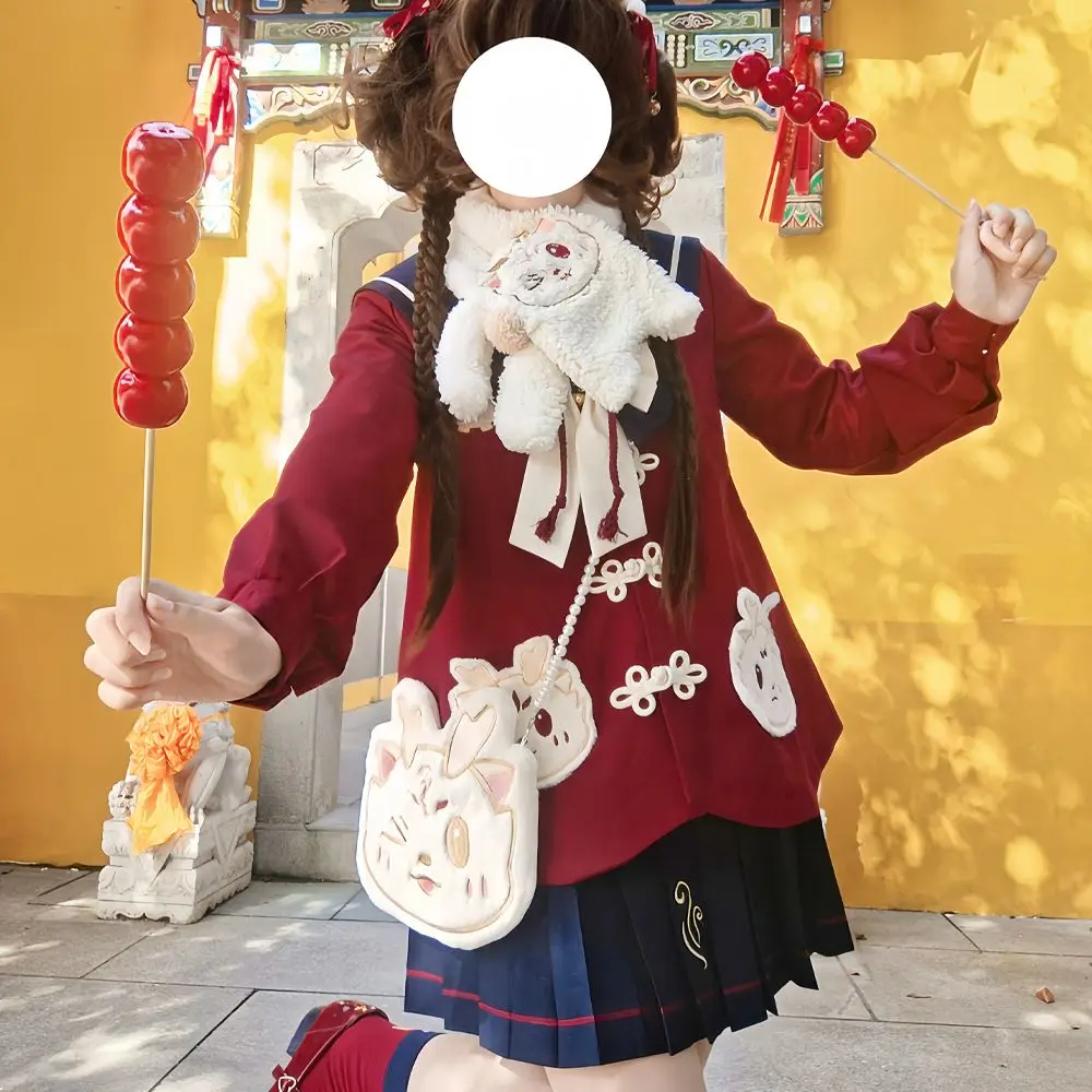 

Japan Authentic Cute Jk Uniform Dress Autumn Winter Long Sleeved Sailor Suit New Year Clothes Kawaii Girl High School