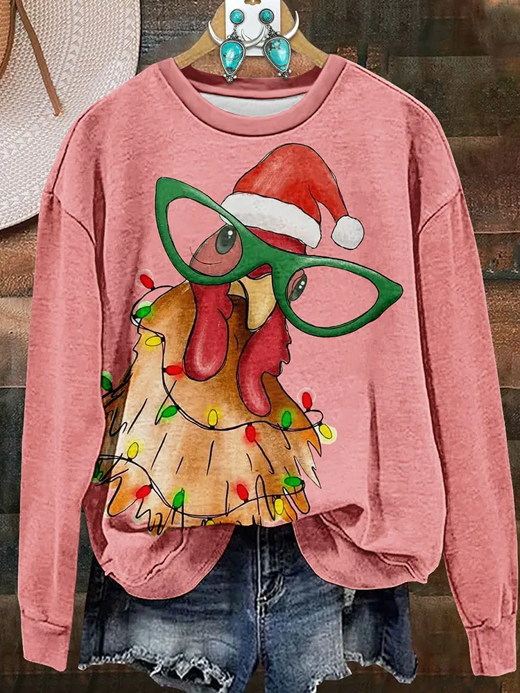 Christmas Ranch Hen Sweatshirt