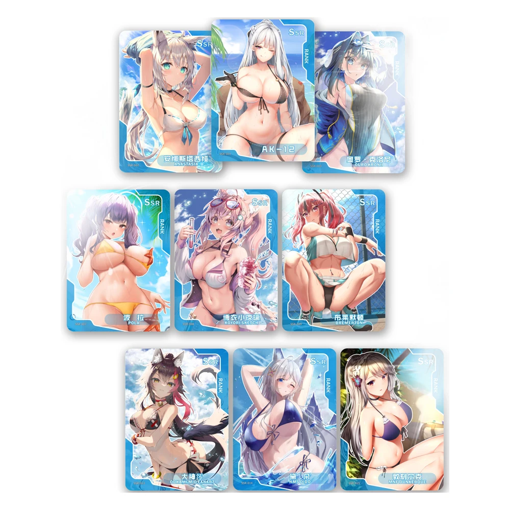 Goddess Story Collection PR Card Full Set Anime Games Girl Party Swimsuit Bikini Feast Booster Box Doujin Toys And Hobbies Gift