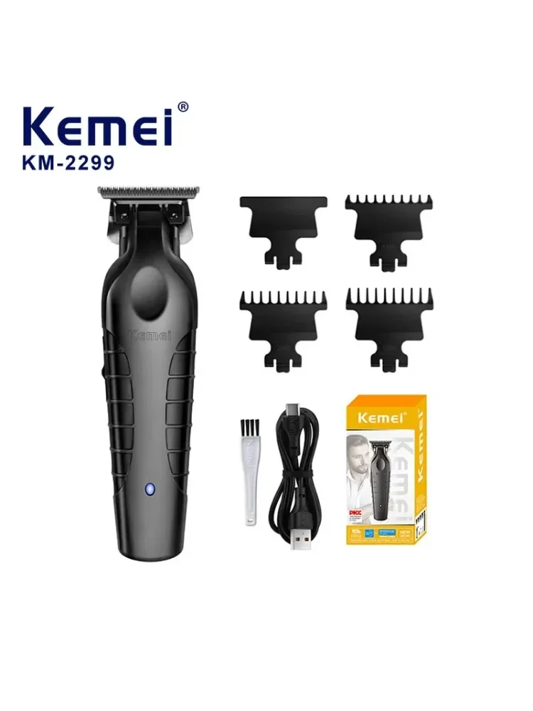 Kemei 2299 Elektrische Haarschneidemaschine für Herren, professionelle Präzisionseinstellung, kabelloser Bart-/Haarschneider, wiederaufladbare Haarschneidemaschine