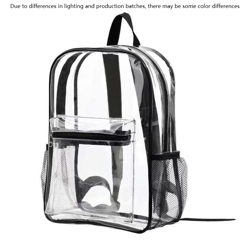 For Travel School Storage Backbags Small Clear Backpack Transparent PVC Backpack Summer Waterproof Beach Cell Phone Bag