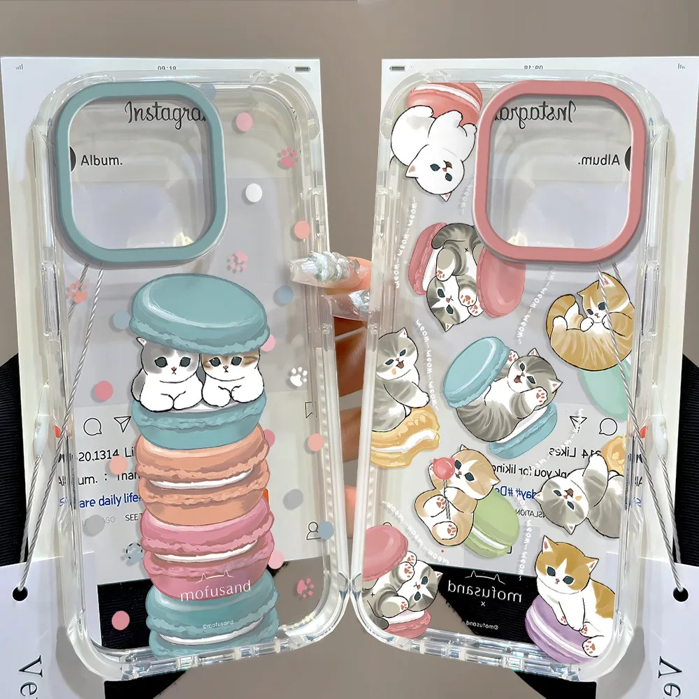 Cute M-Mofusands Cat New Phone Case For Samsung Galaxy A27 A37 A57 A16 A07 A17 A36 A26 A56 A55 A35 A25 A15 A54 A24 A14 A06 4G 5G