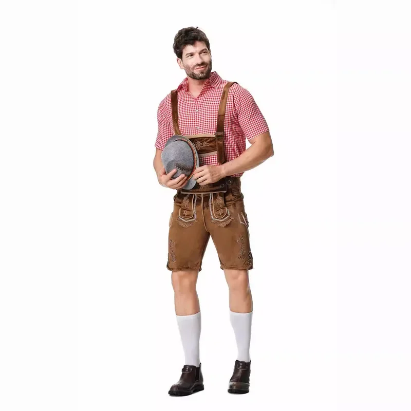 German Oktoberfest Costumes Suits Traditional German Men Bavarian Beer Outfits Cosplay Halloween Carnival Festival Party Clothes