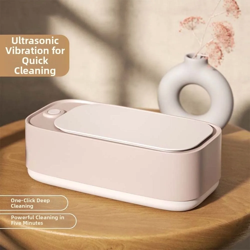 High Frequency Glasses Cleaning Machine One-button 360 ° Purification Electric Denture Cleaner Portable Rechargeable