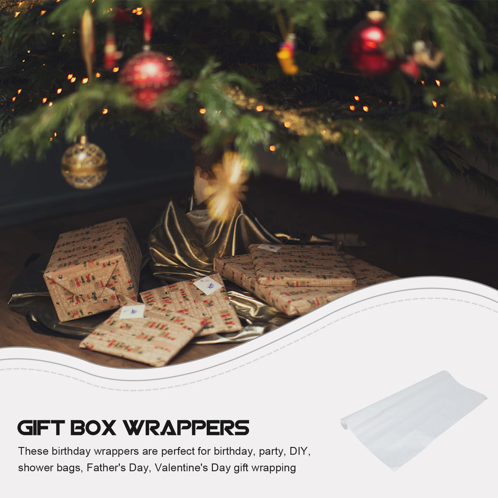 

2 Sheets Glittering Wrapping Paper Premium Shiny Gift Wrap for Birthday Gifts DIY Party Favors Christmas Present Decoration