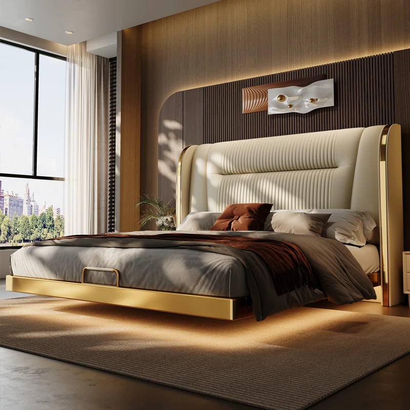 

Полноразмерная двуспальная кровать для главной спальни 150x200 см, подвесная кровать размера «king-size», свадебная кровать размера «queen-size», каркас изголовья, мебель Cama De Casal