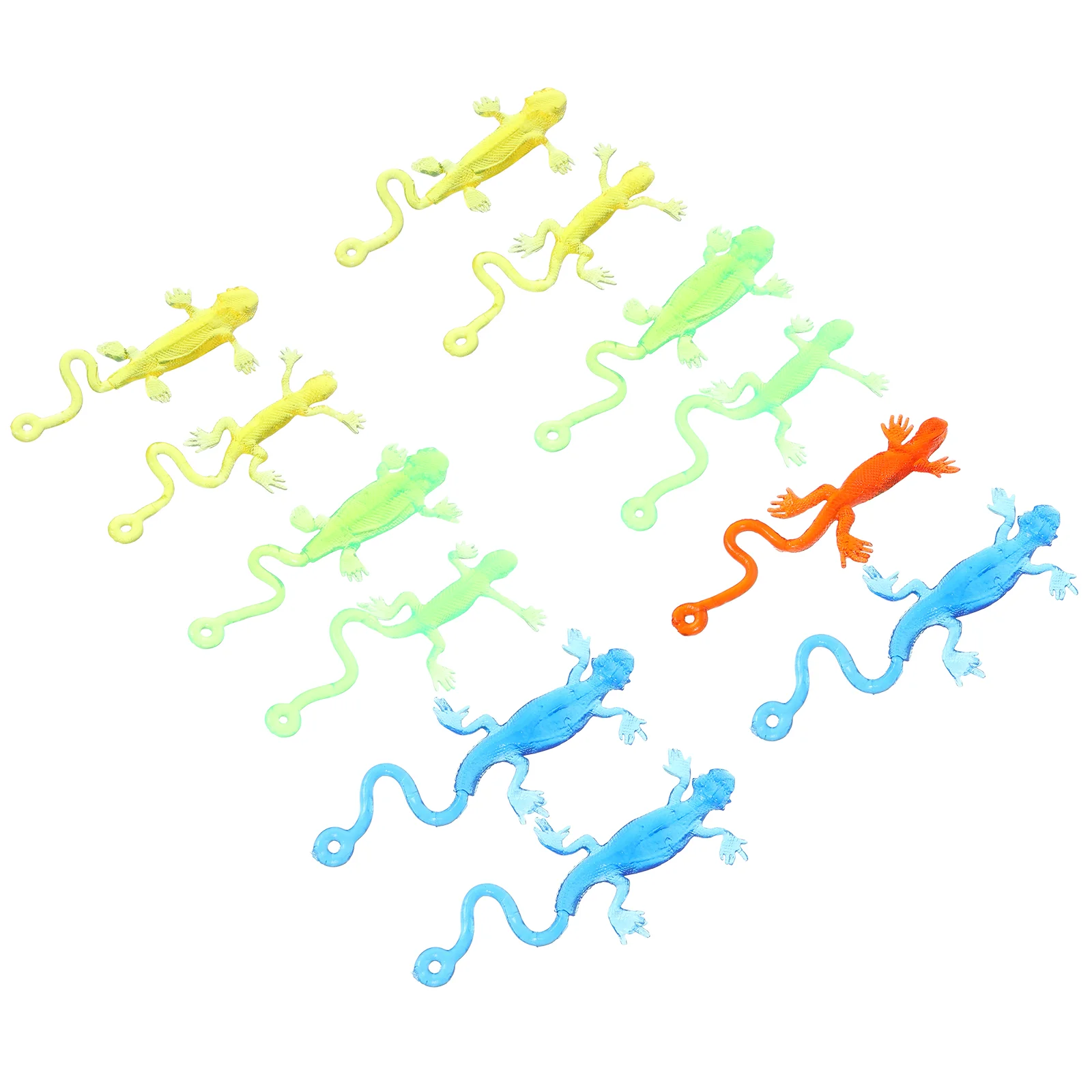 12 Pcs Lizard Strange Plaything Elastic Filler Great Present Child Kids