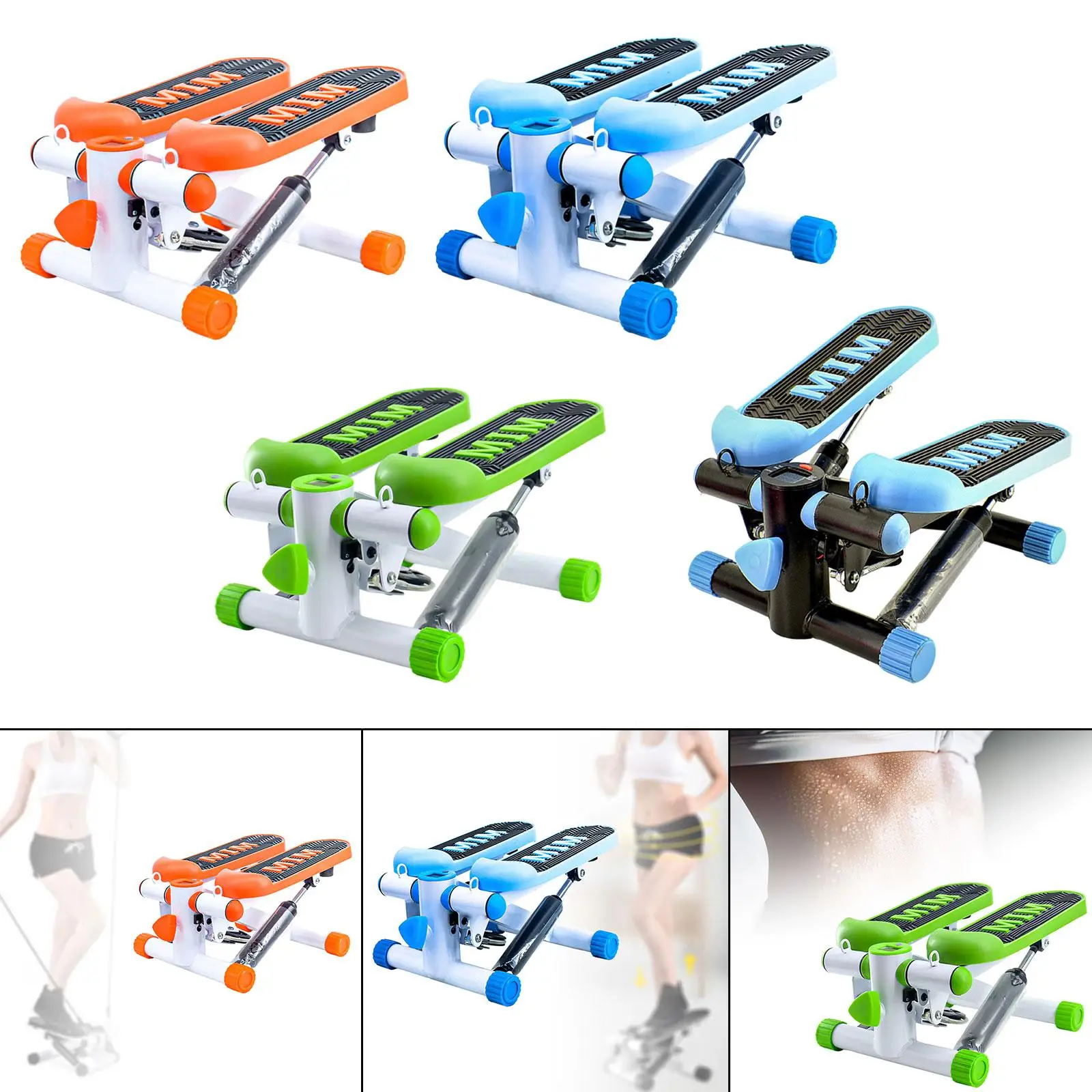 Fitness Exercise Stepping Machine, Mini Stepper, Trainer Digital Display Pedal