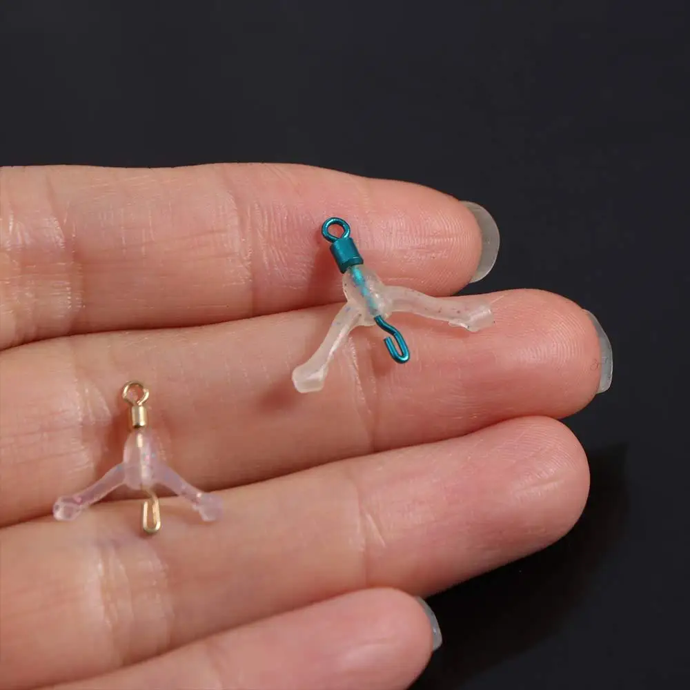 

Y-Shaped Swivel Ring Fishing Subline Splitter Space Beans Three-fork Fishing Line Contactor Silica Gel Divider