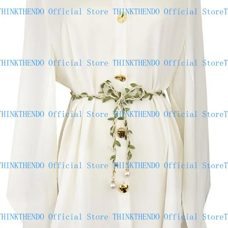 

652F Natural Handmade Braided Belt Woemn Dress Waist Belt Unisex Fashion Waist Rope for Daily Use