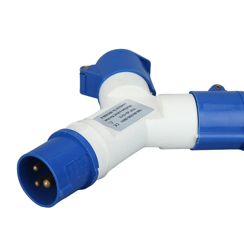 16A 3Pin 220V IP44 Waterproof Power Electrical Plug And Multi-Socket Multifunctional Male Female Industrial Field Connector