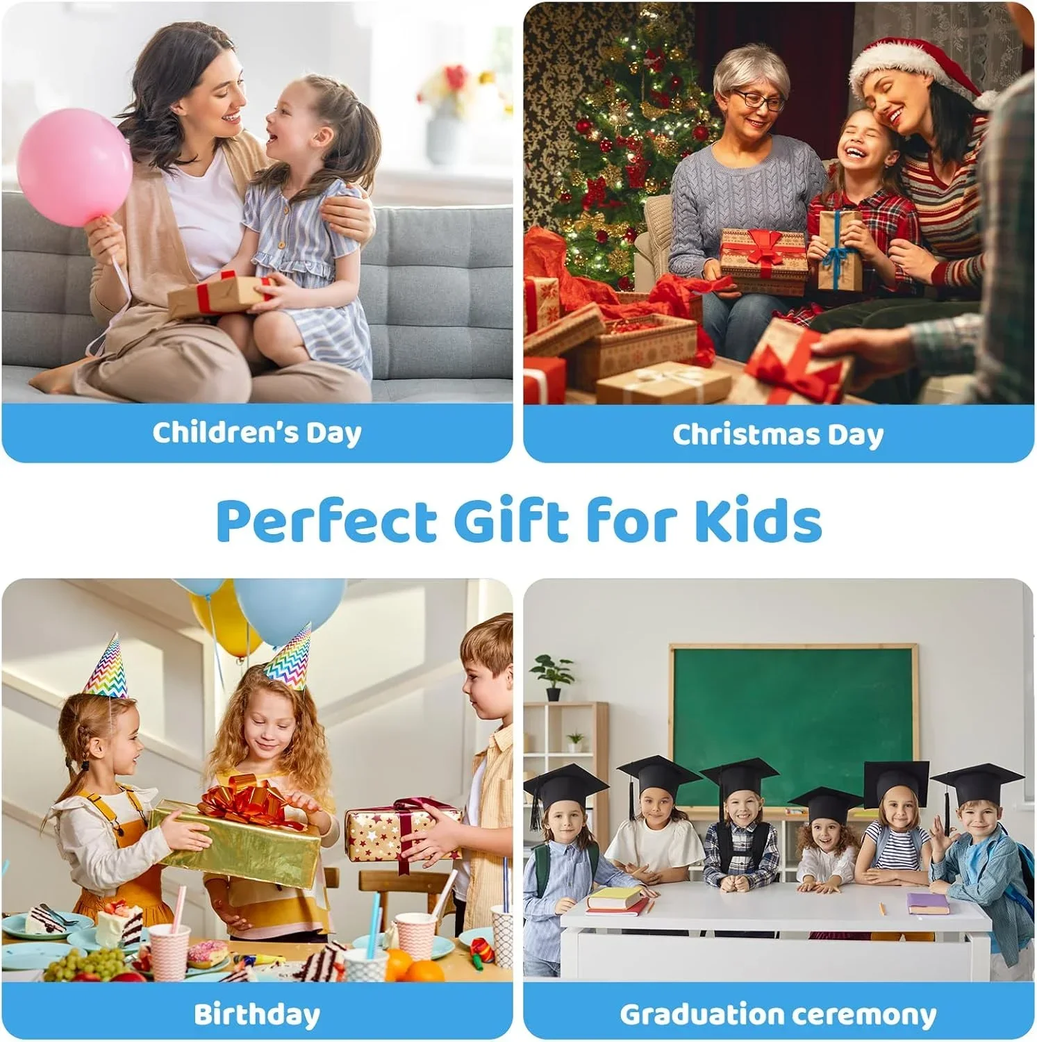 تابلت للأطفال 7 بوصة أندرويد 13 8(2+6) جيجابايت رام 64 جيجابايت روم التحكم الآلي كاميرا مزدوجة مع حافظة مقاومة للصدمات 2500 مللي أمبير في الساعة برامج أطفال #5