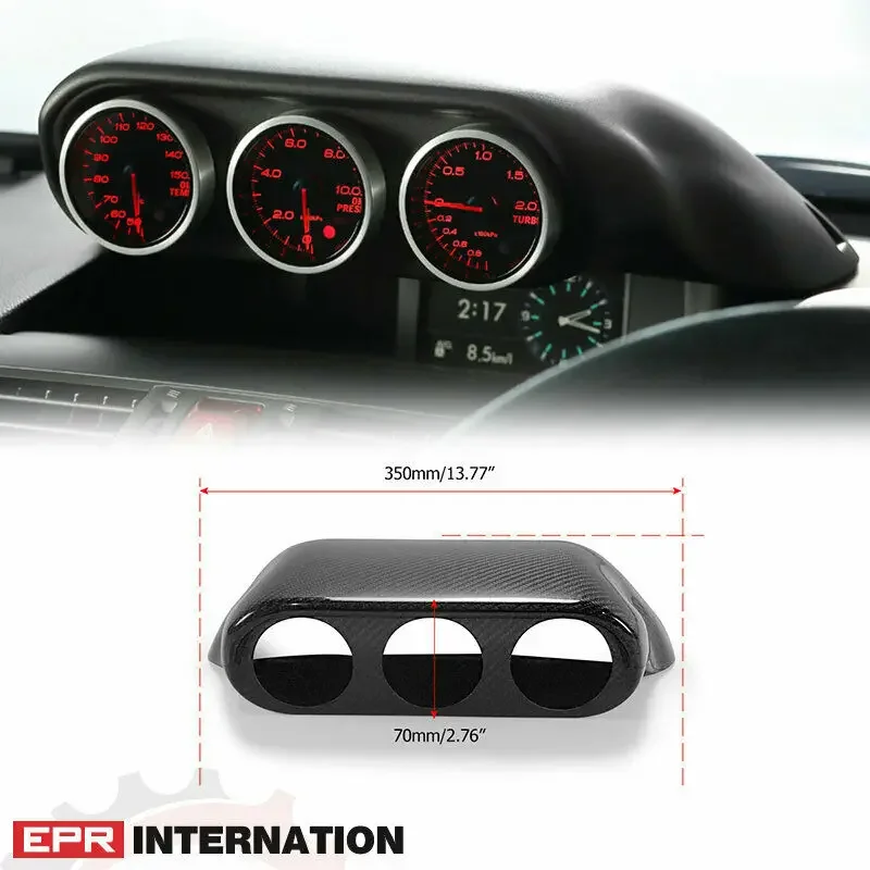

For 2010+ Impreza WRX STI VA VM PRO Style Carbon Fiber Triple gauge pod 60mm RHD(Also fit Levorg VM/ Forester SJ GJ/ Impreza GP)