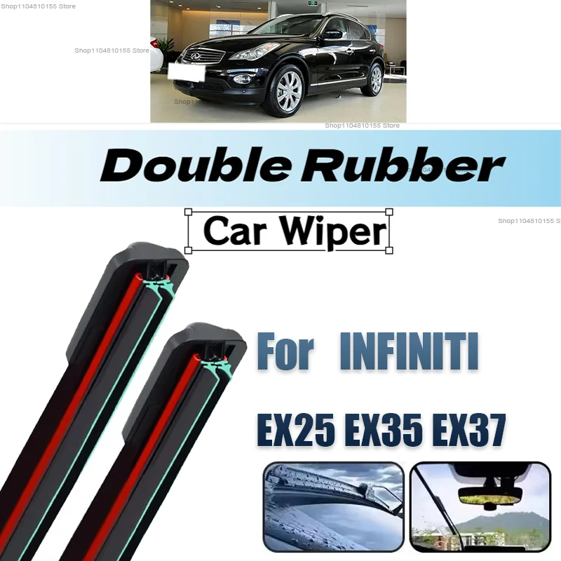 

Car Windshield Windscreen Front Rear Wiper Blade Rubber Accessories For Infiniti EX25 EX35 EX37 QX50 24"17"14" 2007 - 2015 2016