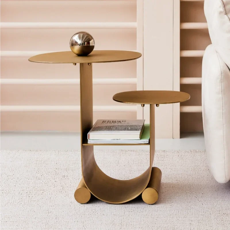 Night Luxury Coffee Tables Modern Auxiliary Poker Bedroom Bedside Tables Gold Designer Side Mesas De Café Home Furniture