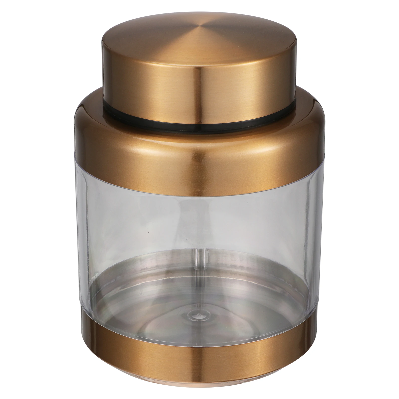 

Stainless Steel Sealed Jar Airtight Food Storage Container For Coffee Tea Sugar Salt Dried Fruit Honey Transparent Bottles