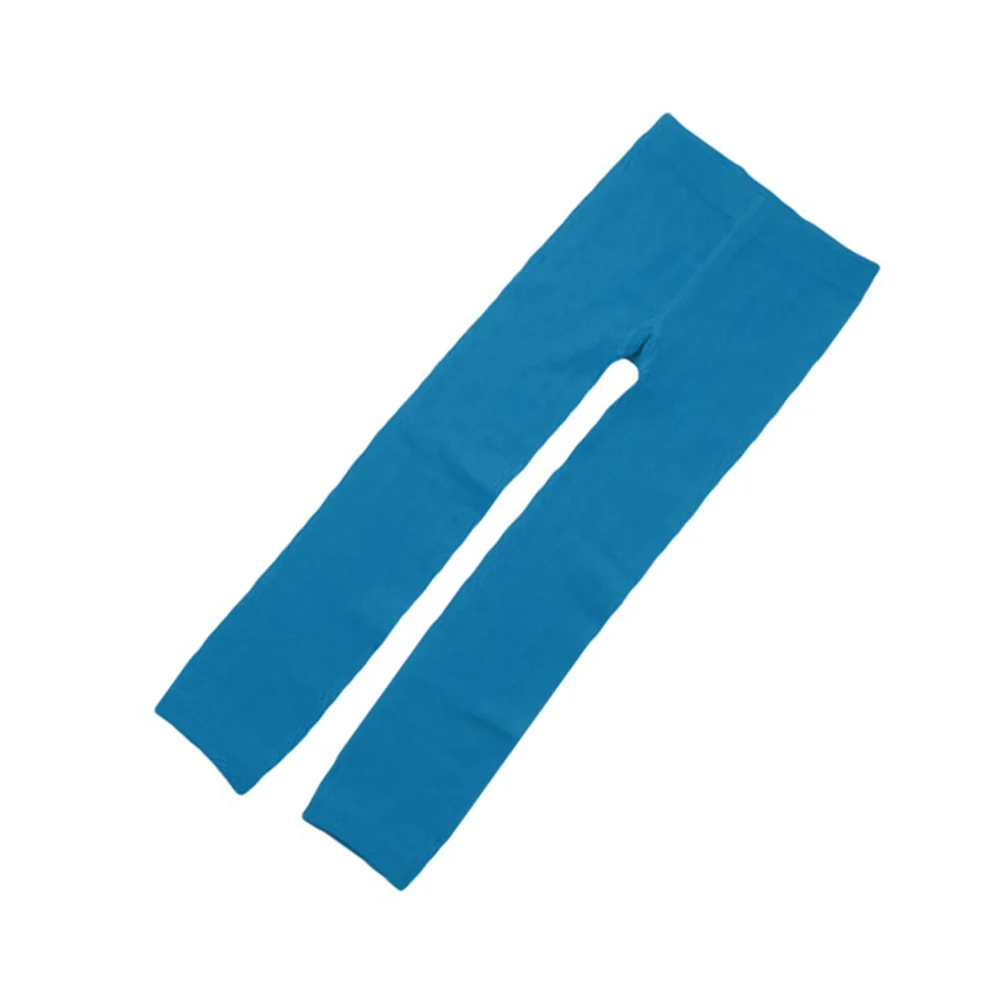 เลกกิ้งเด็กผู้หญิงสำหรับฤดูหนาว บุหนา อุ่นสบาย ยืดหยุ่น สีฟ้าอ่อน นุ่มสบาย เหมาะสำหรับใส่ใต้เดรส กระโปรง เสื้อคลุม อุ่น