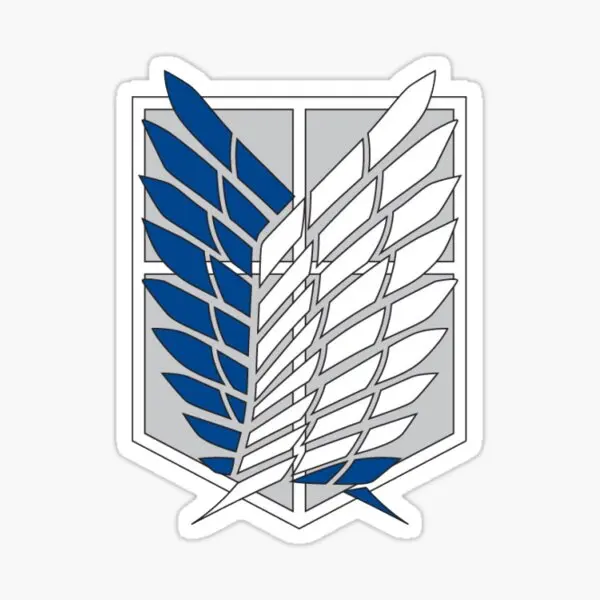 Wing Of Freedom Aot  5PCS Stickers for Water Bottles Anime Wall Luggage Decorations Funny Home Room Print Stickers Car Art