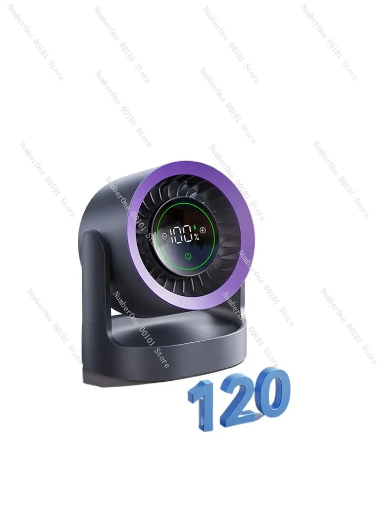 Office Dorm Portable Mini Oscillating Desk Fan 2026 USB Rechargeable Quiet Cooling Air Circulator Small Table Air Conditioner