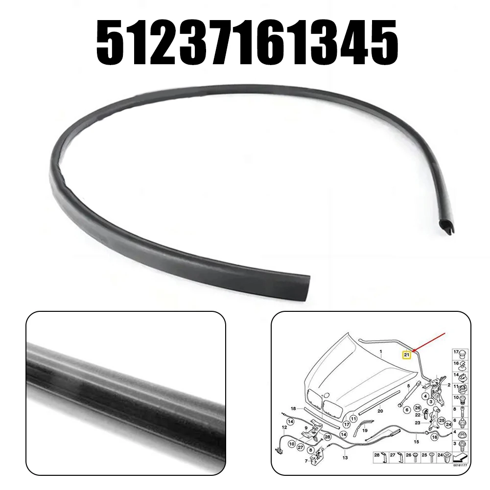 

Engine Hood Sealing Gasket Rear Fits For BMW E70/71/72 51237161345 Easy Installation Automobiles Accessories