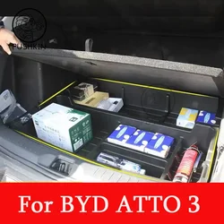 リアトランクボックスプロテクションパッチ,ラゲッジパネル,フロントボックス,byd atto 3 yuan plus 2021 2022 2023のガードプレート,アクセサリー