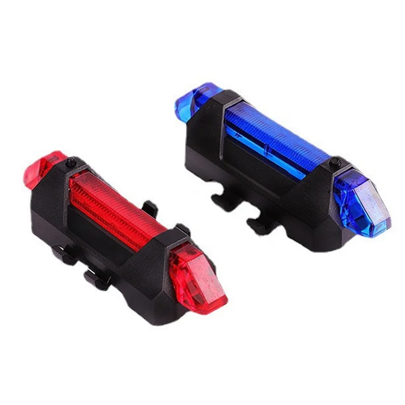 Night Cycling Tail Light LED Warning Light Tail Bicycle Accessories USB Charging Mountain Bicycle Lights