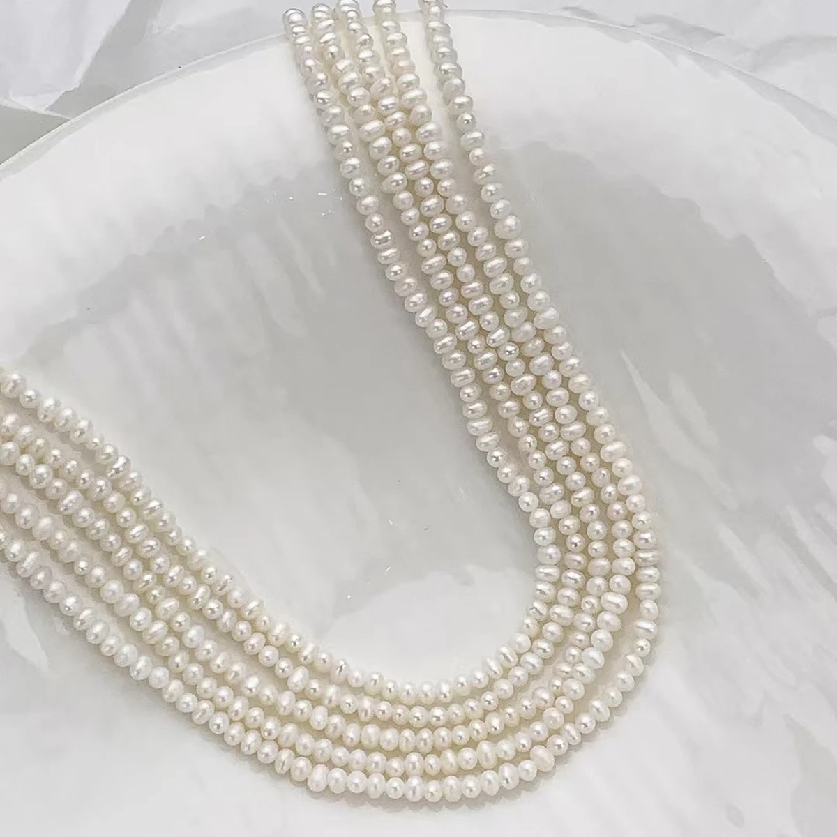 

Rice Pearl Natural Freshwater Small Pearl 3-3.5mm For Jewelry Making DIY Necklace Earrings Bracelet Accessory