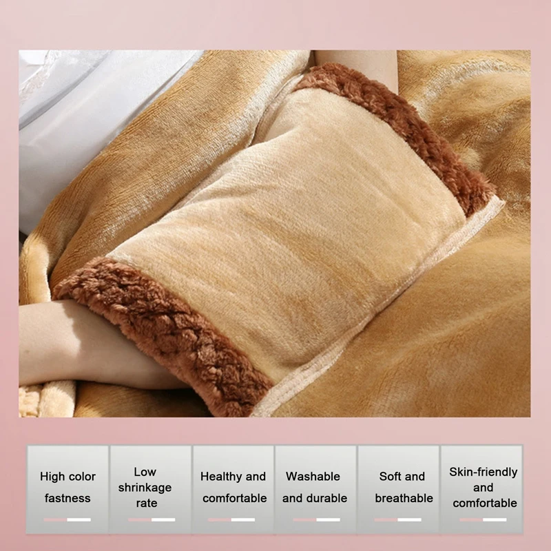 USB Electric Blanket Heater Bed Soft Thicker Warmer Machine Washable Thermostat Electric Heating Mat