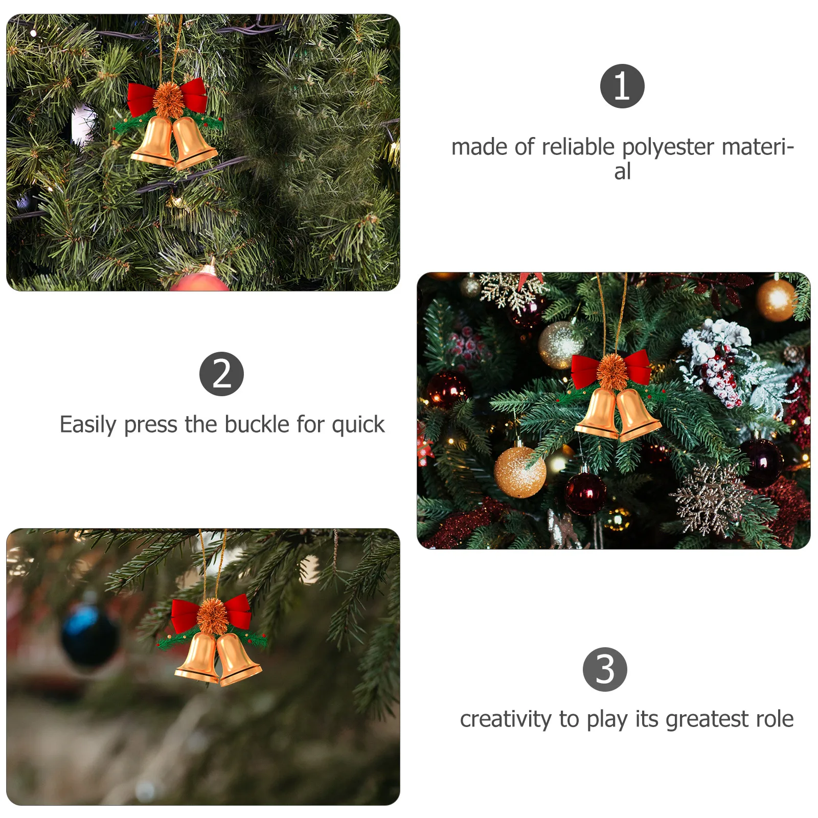 

200 Pcs Christmas Ball Pendant Hanging Rope for Decorations Hooks Ornaments Tree Hangers Metallic Line Polyester Gift