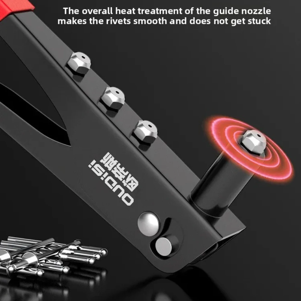 Professionele Heavy Duty Klinknagel Pistool Hand Klinkhamer Tool Kit met 100 Stuks Klinknagels voor Meubels Trailer Boot-Pop Rivet Gun Set