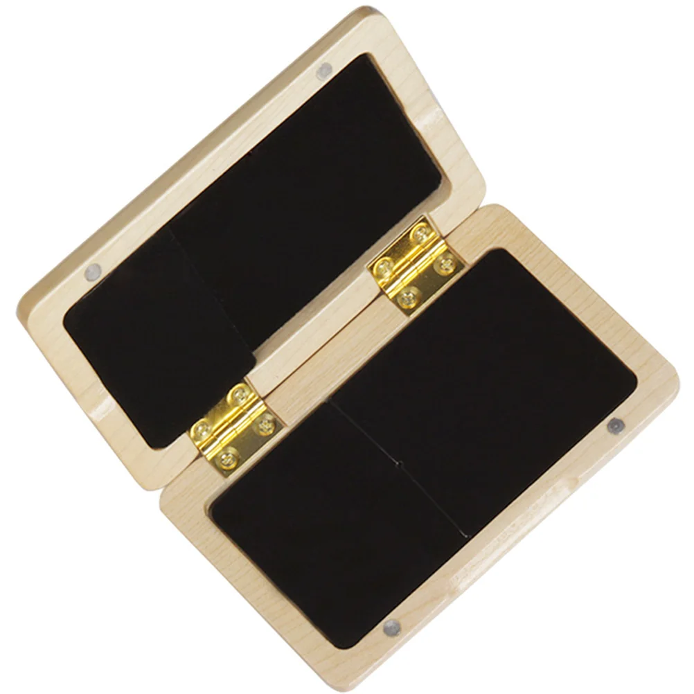 

Solid Wood Reed Box Oboe Wood Color Durable Storage Accessories Lightweight Portable Case Musical Instruments