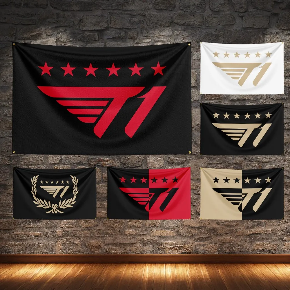Bannière de jeu LoL d'impression numérique de polyester de drapeau d'esports de SKT T1 pour la décoration