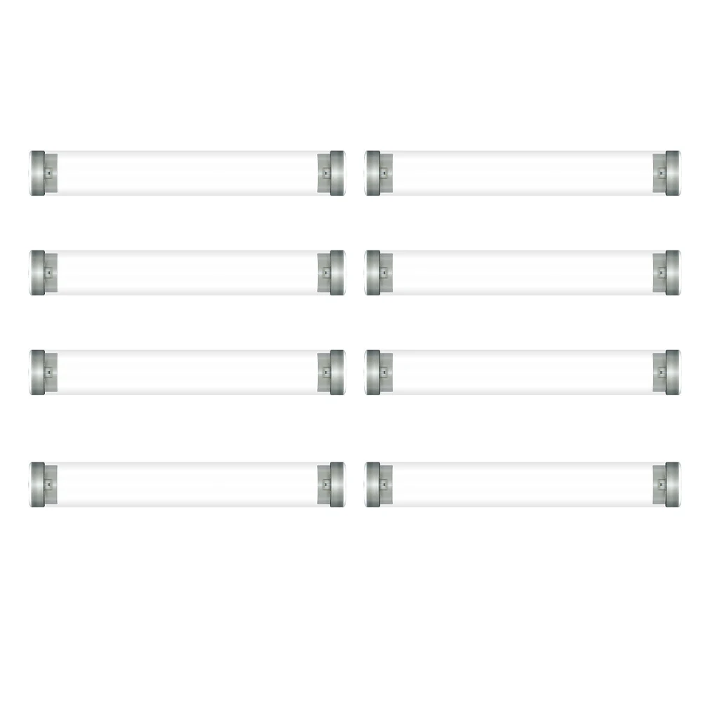 

8Pcs Pen Case Ballpoint Pen Tube Box Plastic Pencil Storage Cylindrical Snap Buckle Design Student Gift Office Supplies Pencil