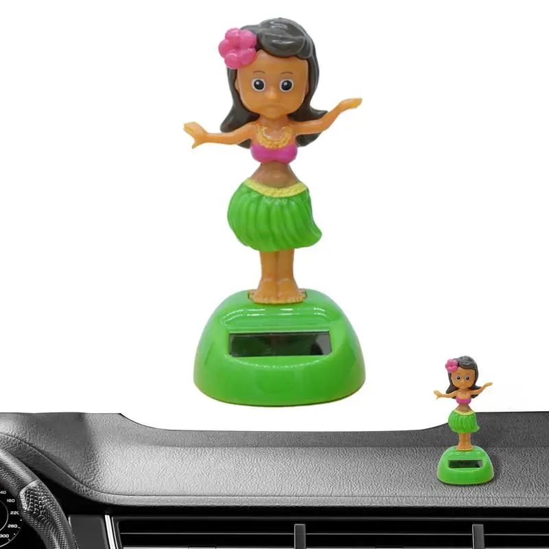 For Refer To Description  Car Dashboard Decorations Solar Powered Swinging Hawaiian Girl Dancing Figure Dashboard Decorations