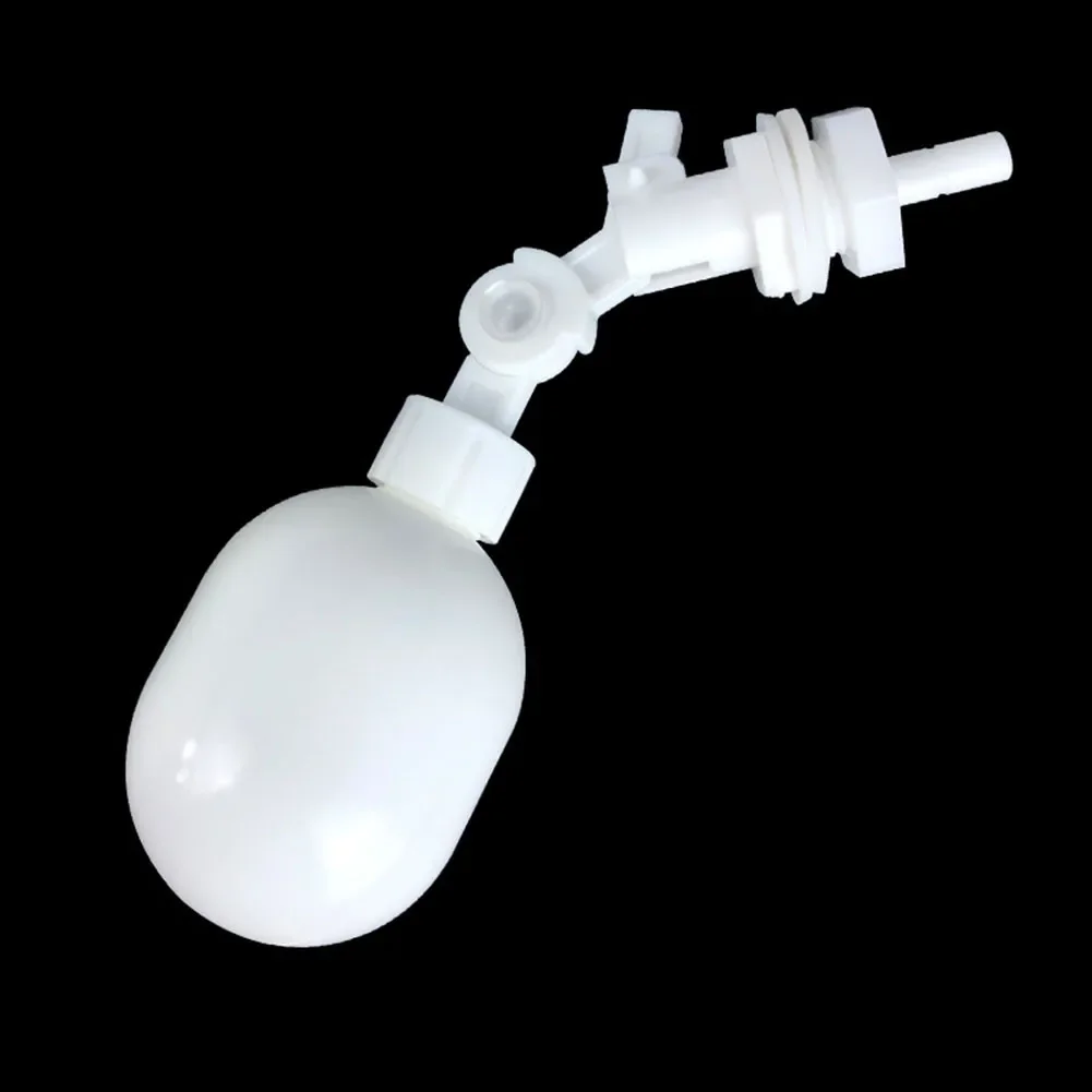 White Plastic Adjustable Auto Fill Float Ball Valve Water Control Switch For Water Tower Water Tank 1/4