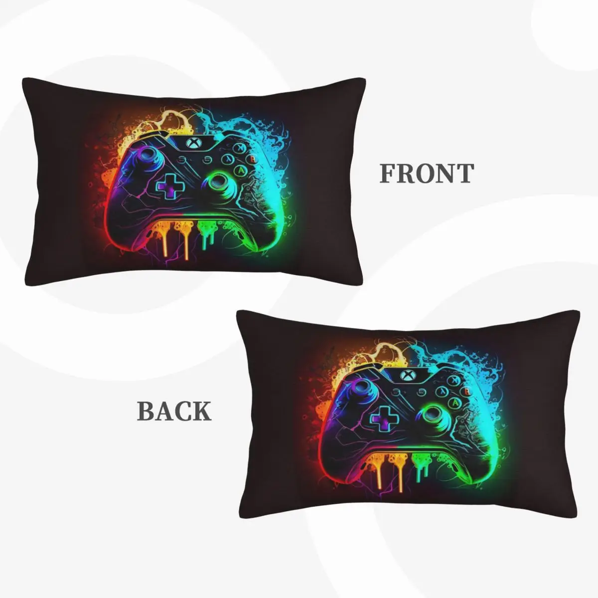 Game Console Printed Pattern 10 Rectangle Pillowcase Cushion Cover Decorative Bedroom Bed Home Comfort Throw Pillow