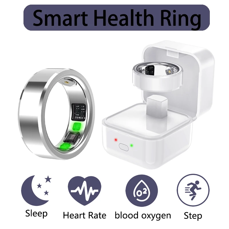 C3 Smart monitoring ring with charging point APP health ring activity tracking blood oxygen heart rate monitoring