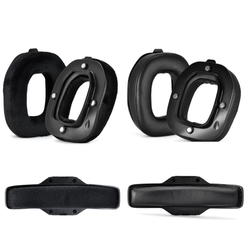 

2pcs Soft Protein Earpads Ear Pads for A40TR Earphone Memory Foam Earcups Easily Replaced Headband Cushions Buckle