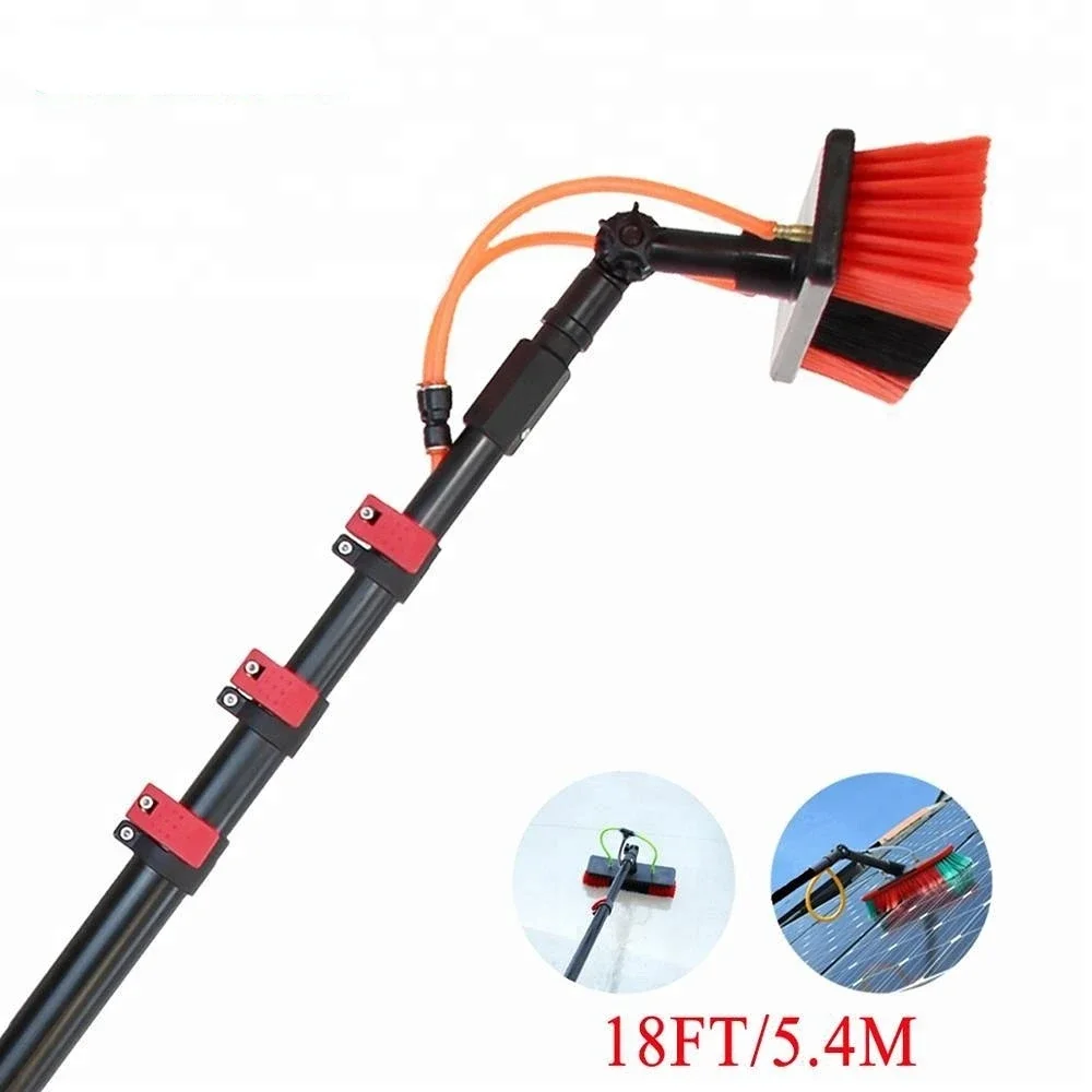 telescopic pole wash for window cleaning long handle brushes