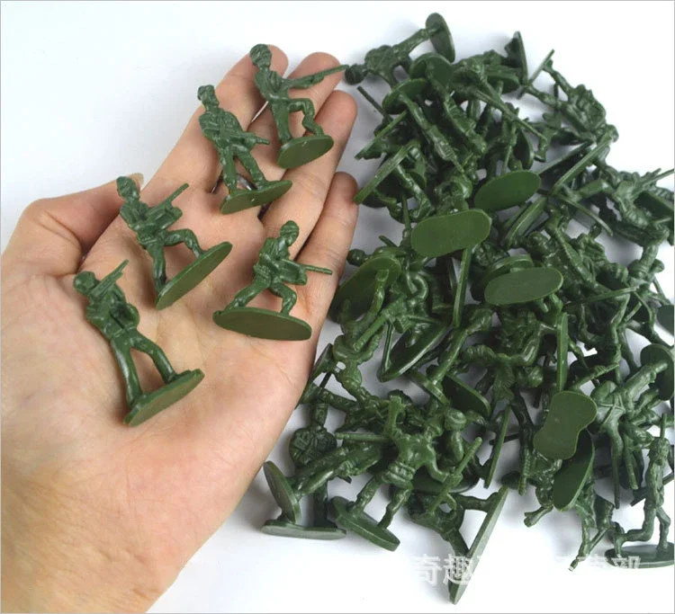 100pcs/lot Hot Bag Soldier Toys 12 stype Static Small Soldier Person Military Model Children Toys Wholesale Mixed Batch - view 2