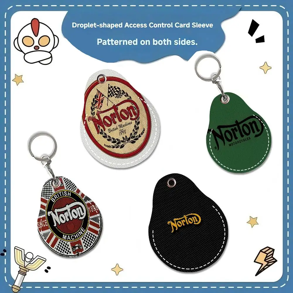 

N-NORTONS Motorcycle Waterdrop aped N Acc Control Card Holder for Vehicles Public Transport Keychain Protective Cover