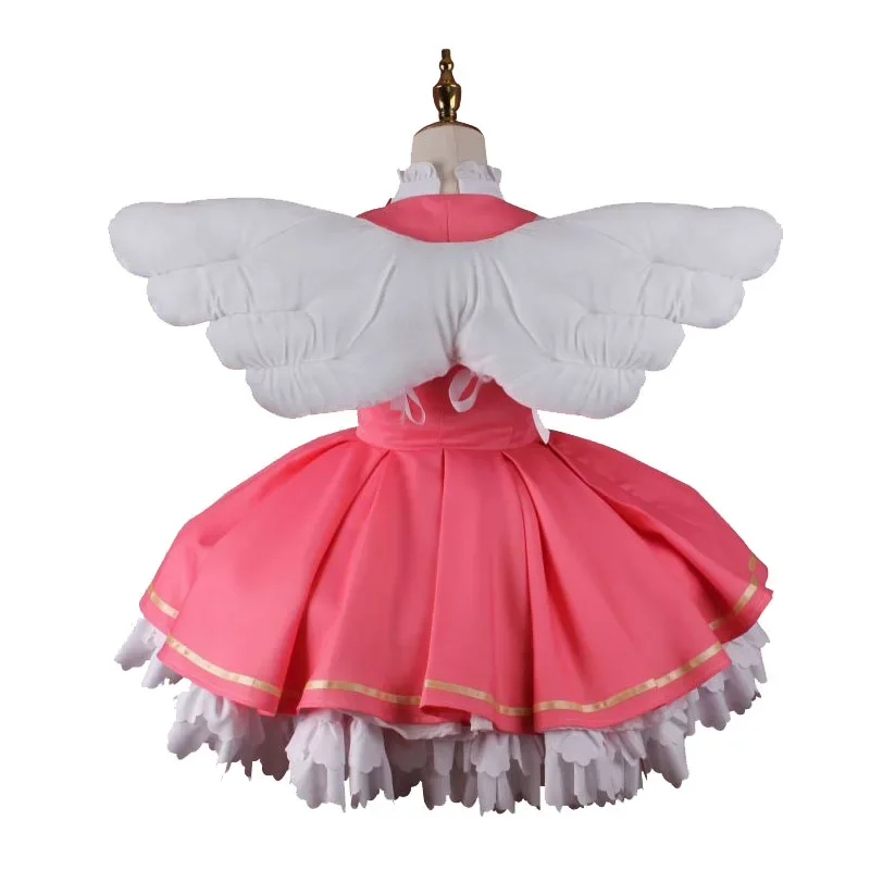 Cardcaptor Sakura Costume Kinomoto Sakura Cosplay Dress Girl's Combat Uniform Skirts Buy Separately Wigs or Magic Wand or Wings