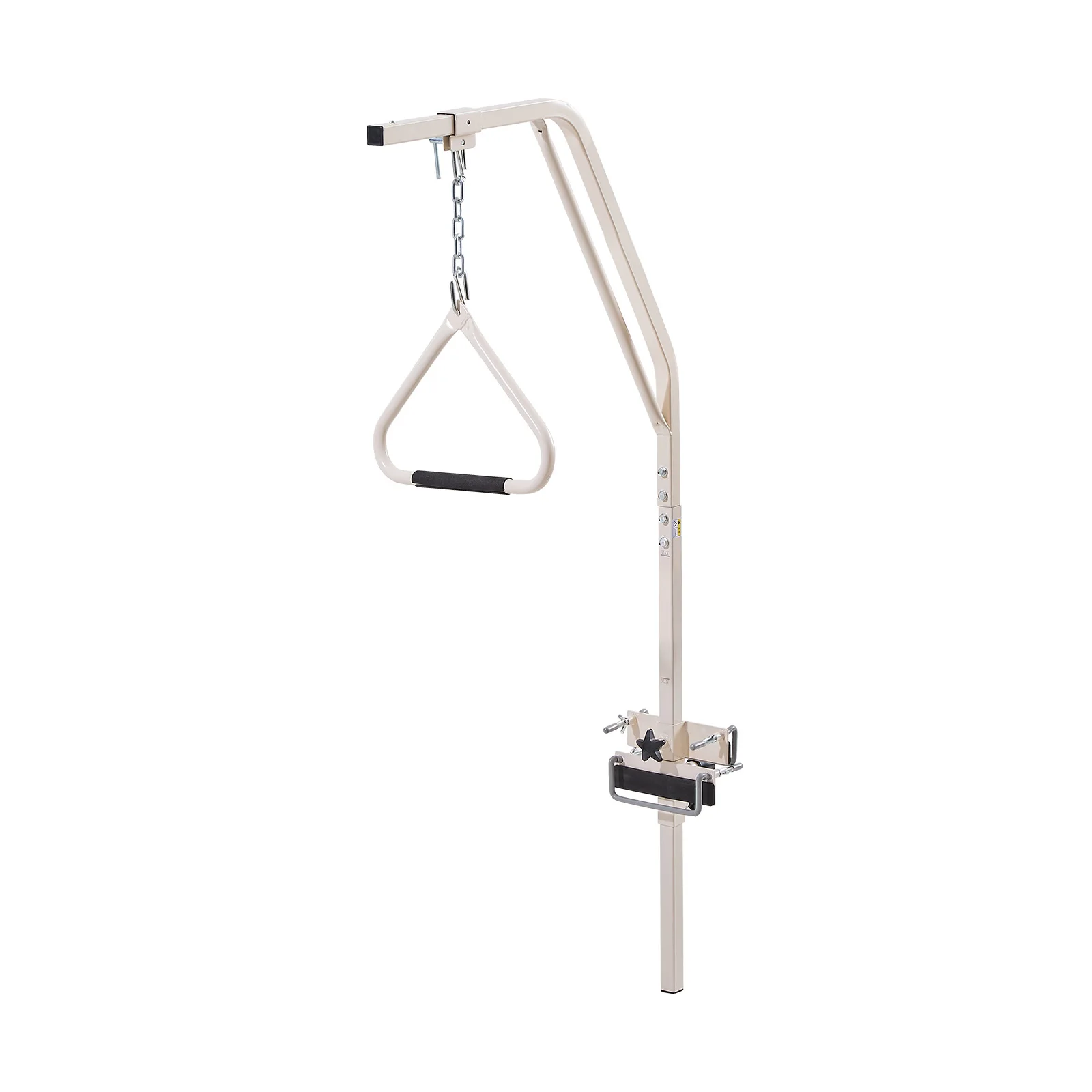 SucceBuy Trapeze Bar for Bed Mobility Medical Bed Trapeze with Clamps & Metal Chain 250 LBS Weight Capacity Bed Pull Up Assist